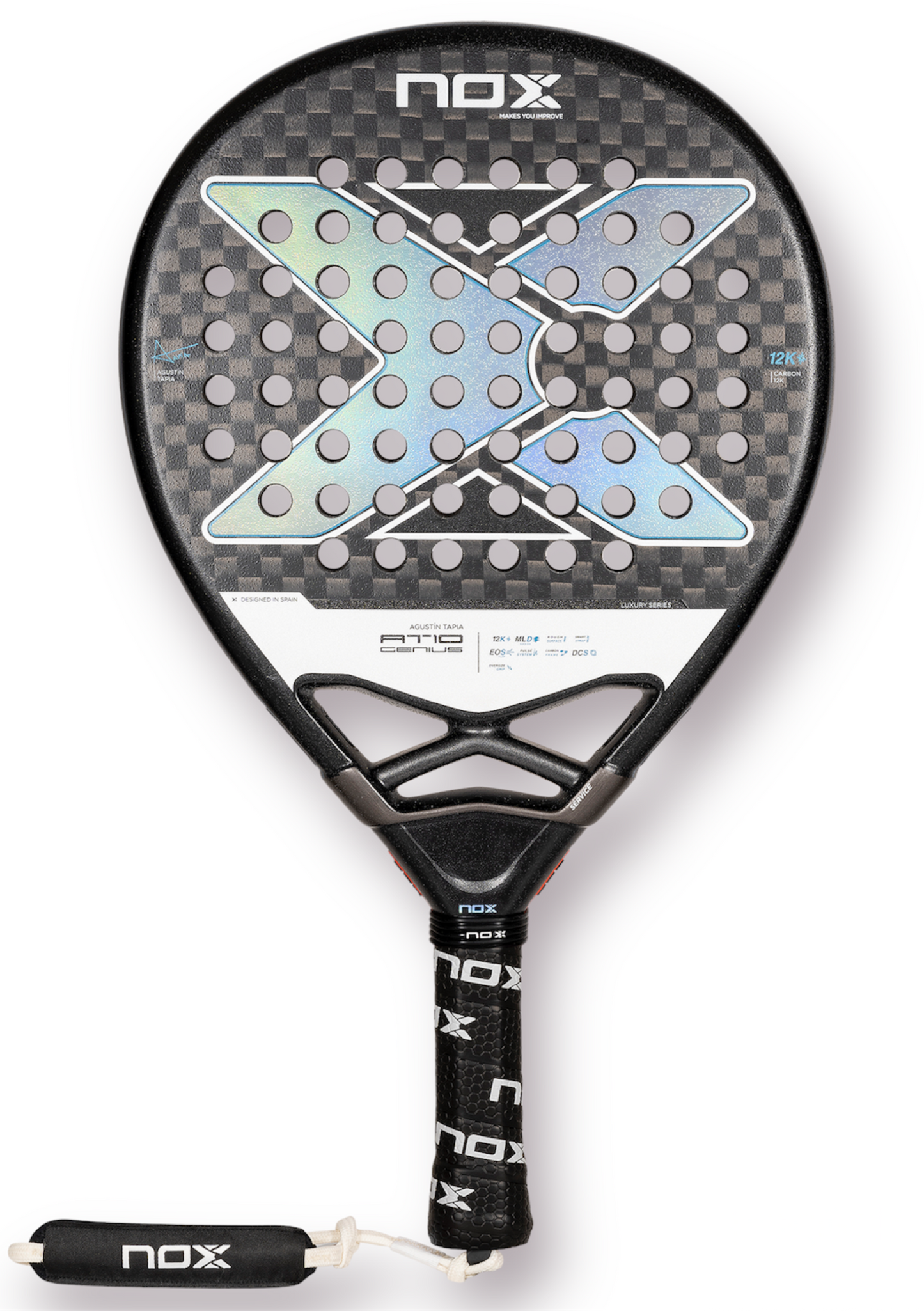 Racchetta Padel NOX AT10 GENIUS 12K di Agustín Tapia