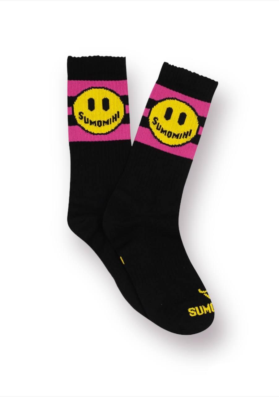 Calze Smile fuchsia stripes