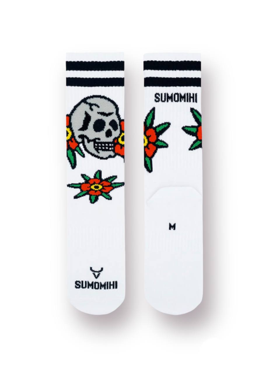 Calze Skull flowers socks