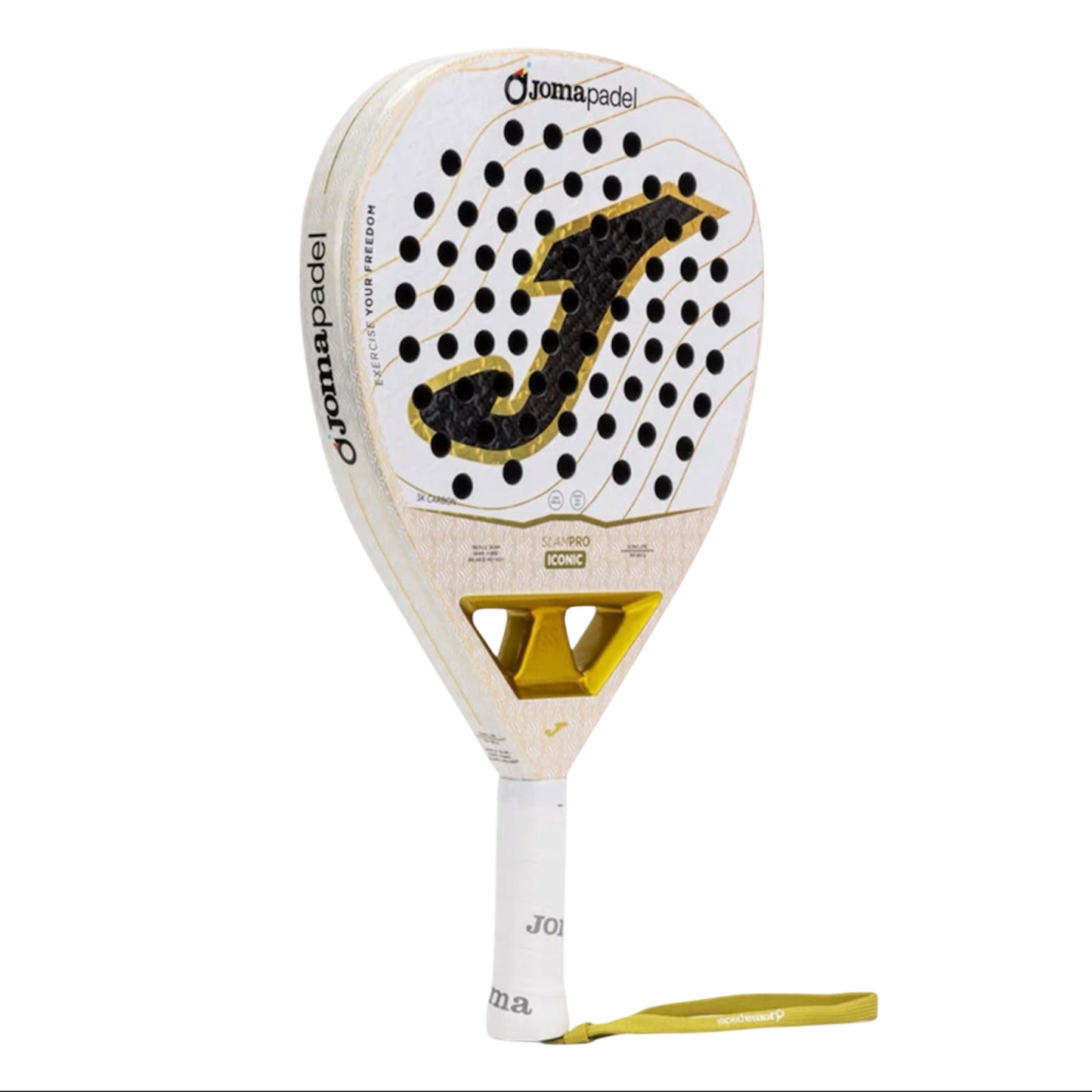 Joma Slam Pro Iconic – Racchetta da Padel Bianco/Oro