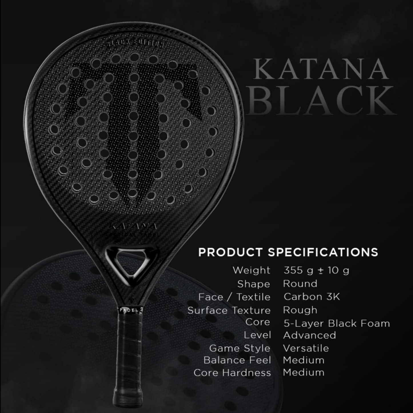 Tactical Padel Katana Black