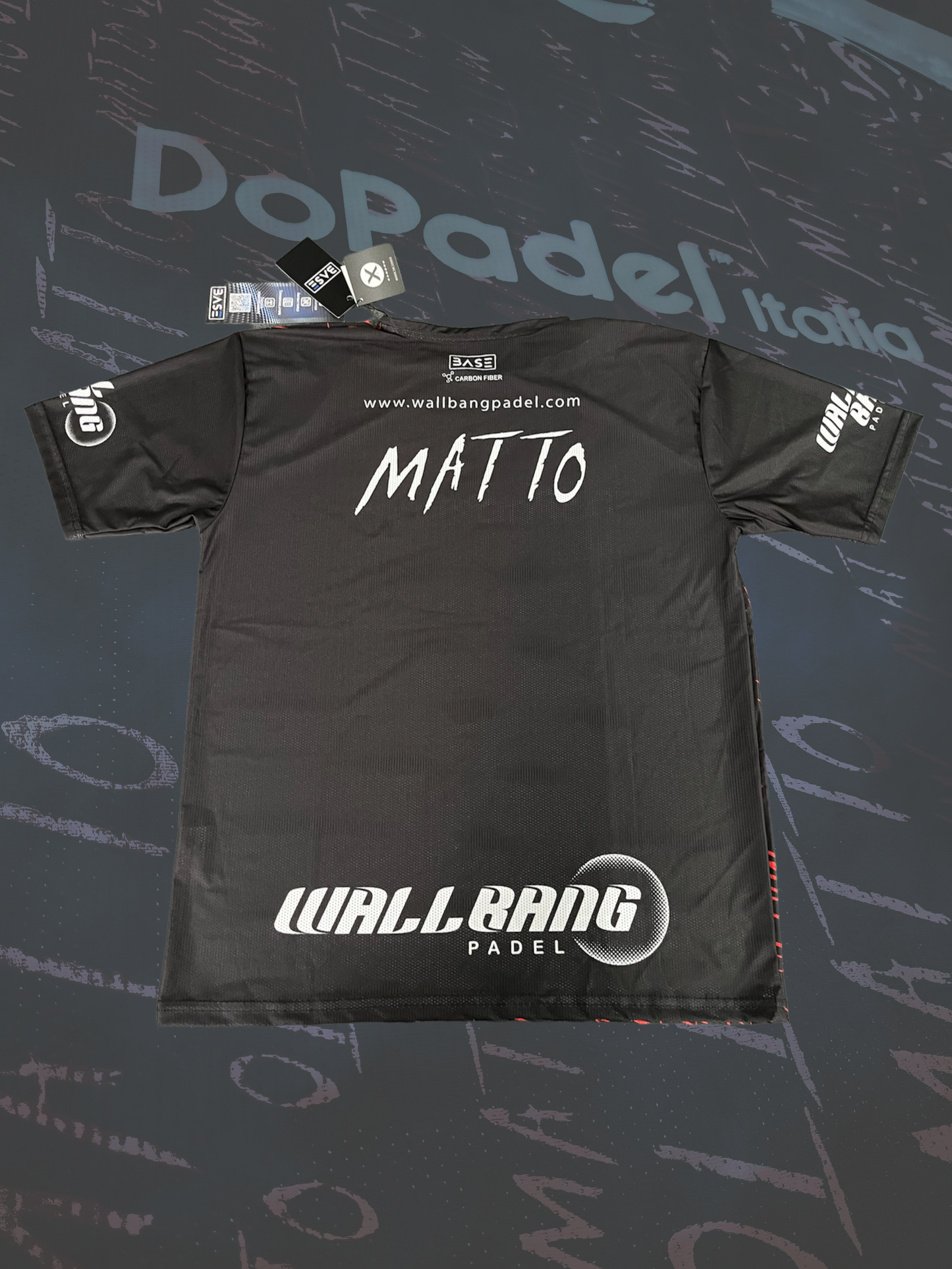 T-SHIRT LIMITED MATTO PADEL resistex fibra di carbonio Base