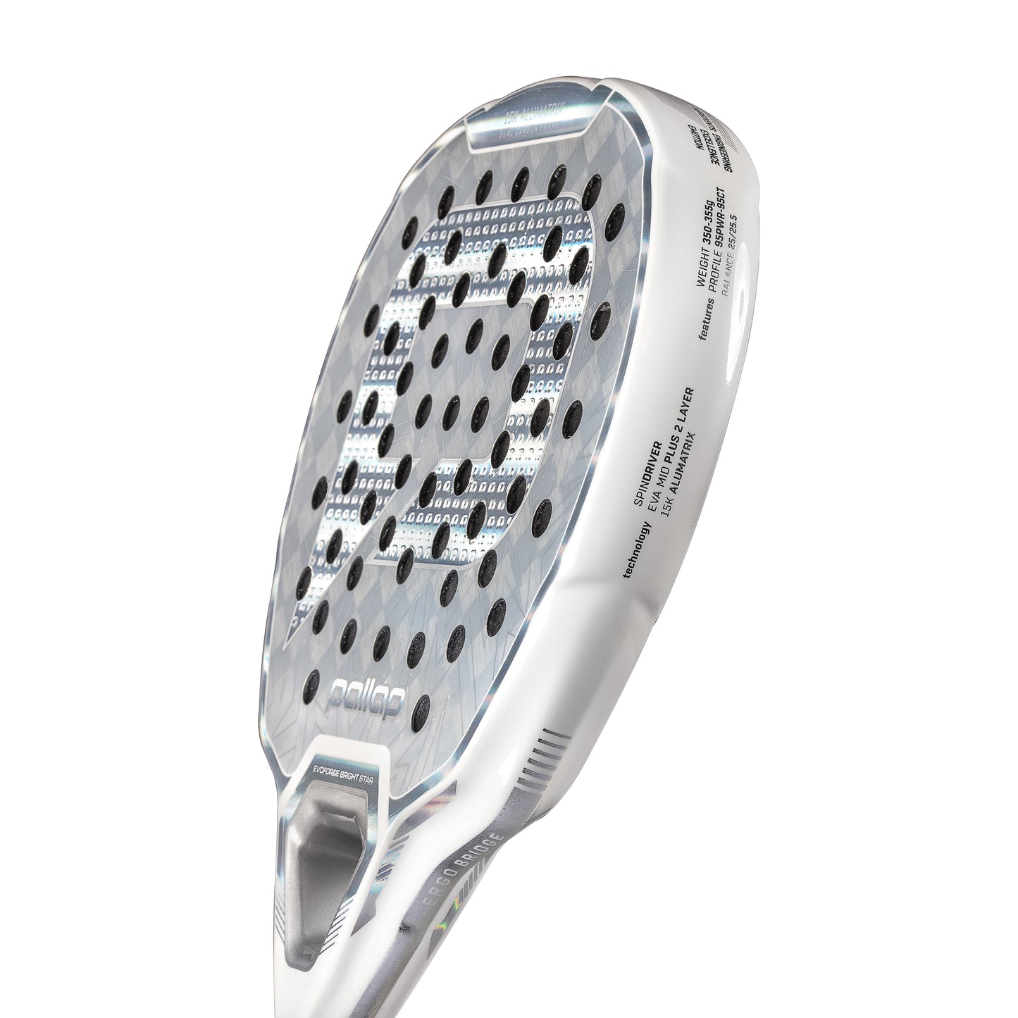 Racchetta Padel Pallap Evoforce BrightStar Carbonio 15K – Leggera, Potente e Reattiva