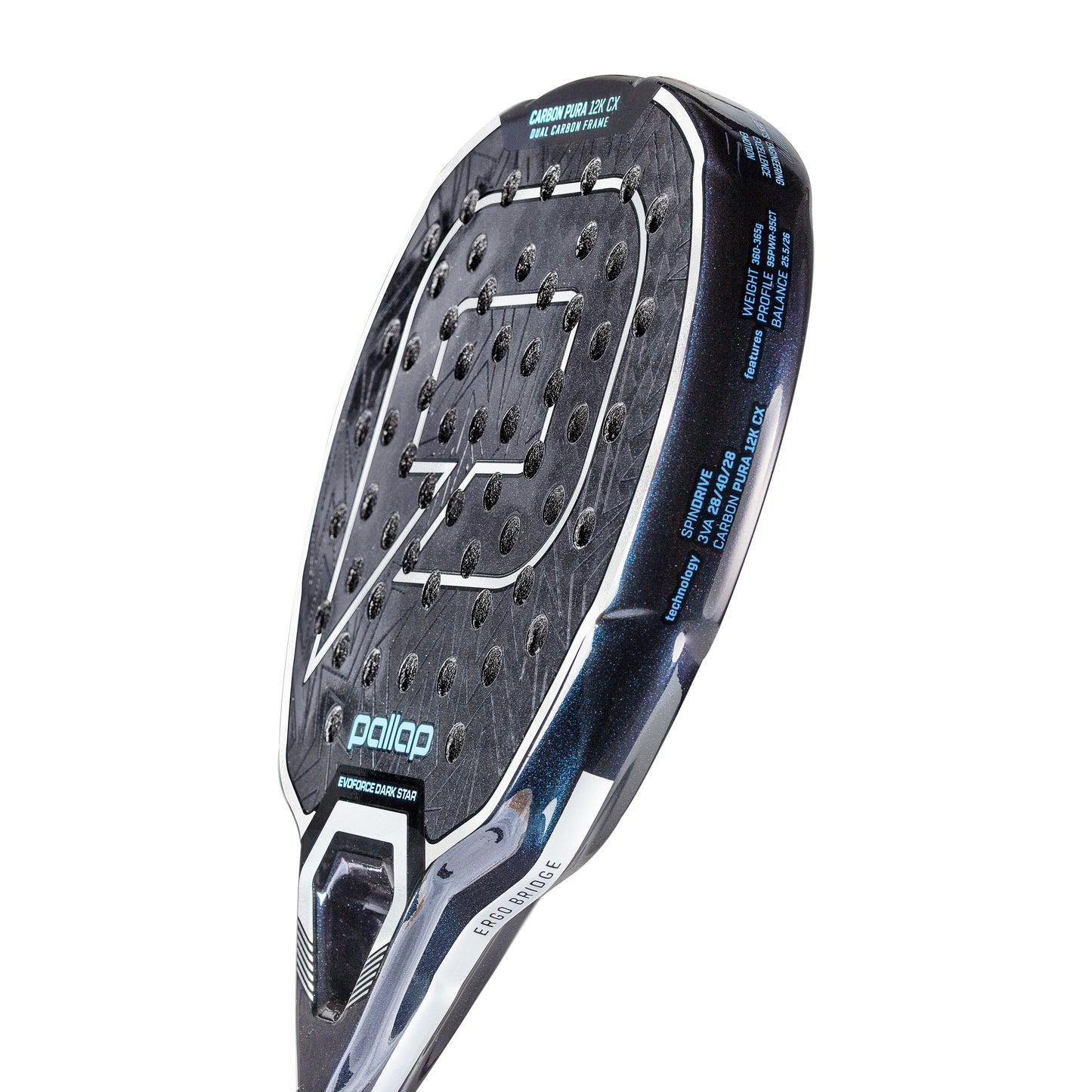 Racchetta Padel Pallap Evoforce Darkstar Carbon 12K – Potenza, Precisione e Stabilità