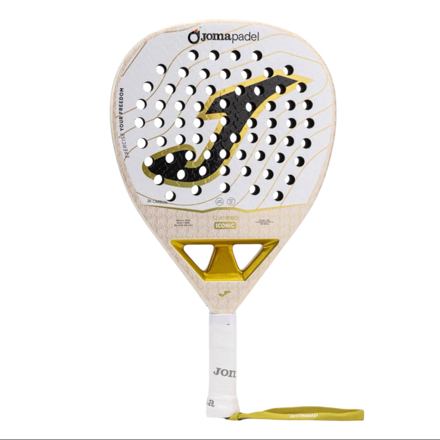 Joma Slam Pro Iconic – Racchetta da Padel Bianco/Oro